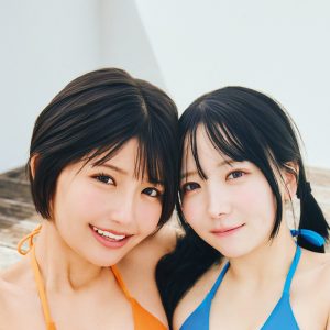 えなこも太鼓判…南あみ＆うたたね翠、恥じらいながらのペアグラビア