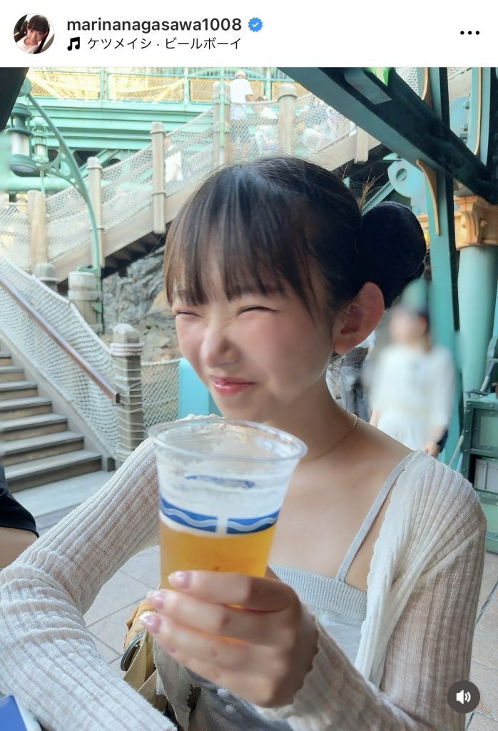 ディズニーで生ビールを満喫する