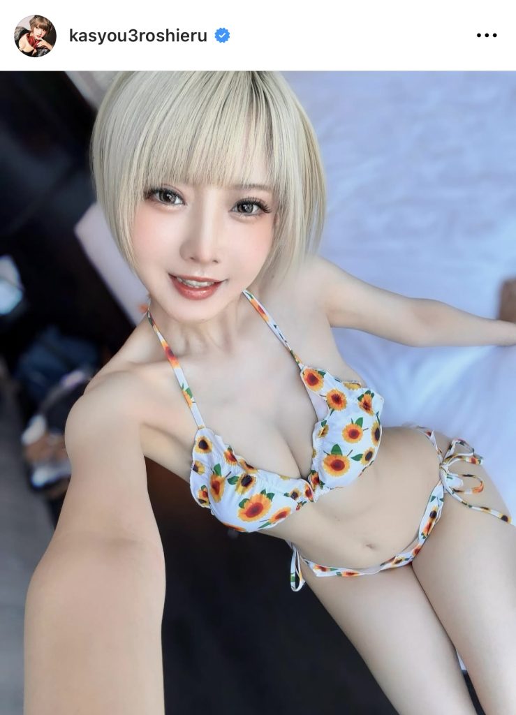 火将ロシエルを透視したらキュートなビキニ姿に