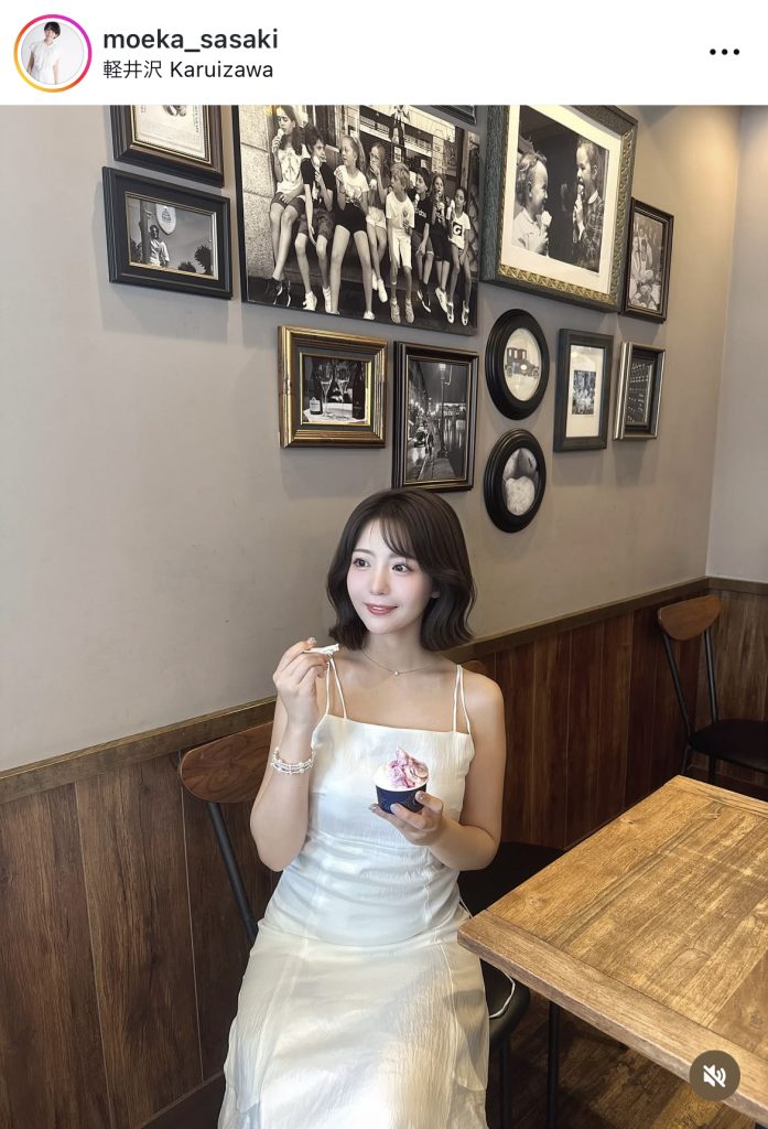 軽井沢を訪れた際の1コマ