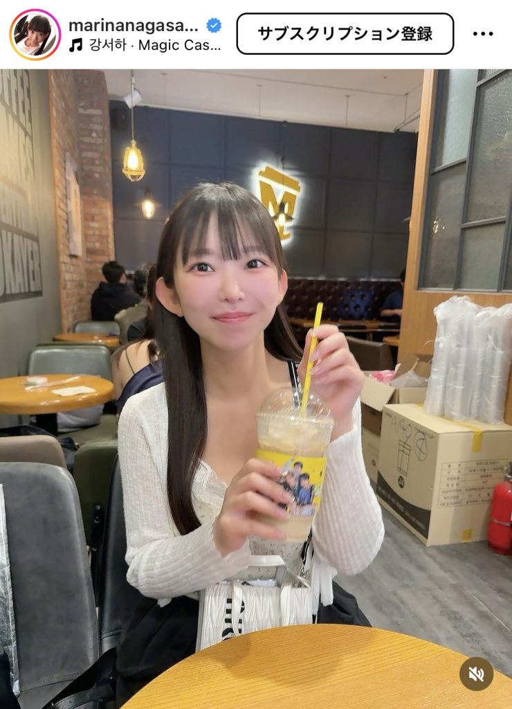 カムジャパンを訪れた長澤茉里奈