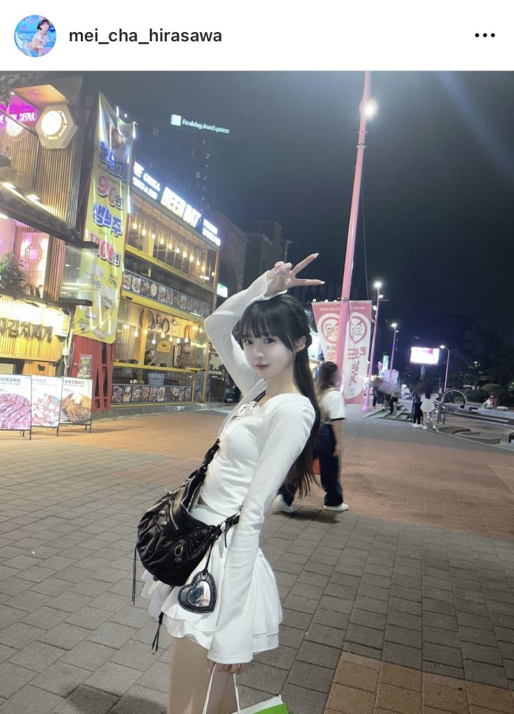 白もとても似合うめいちゃ