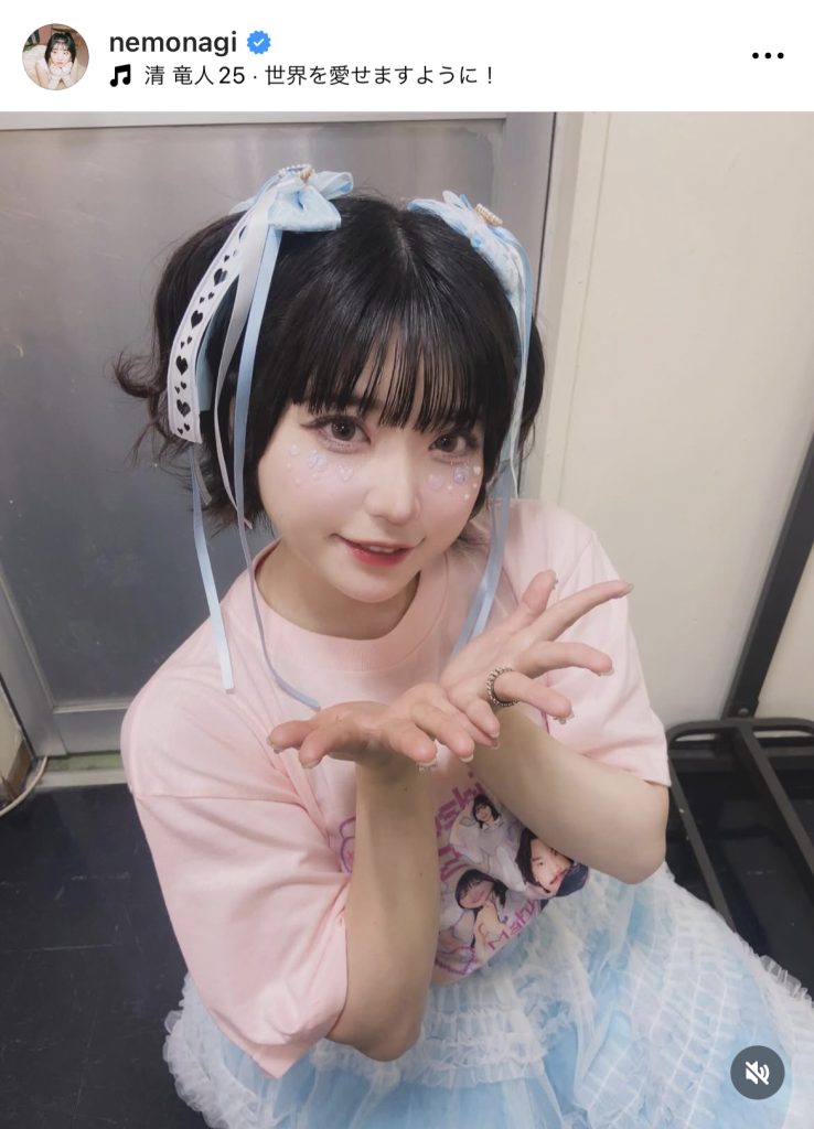 リボン＆ハーフツインがすごく似合う根本凪