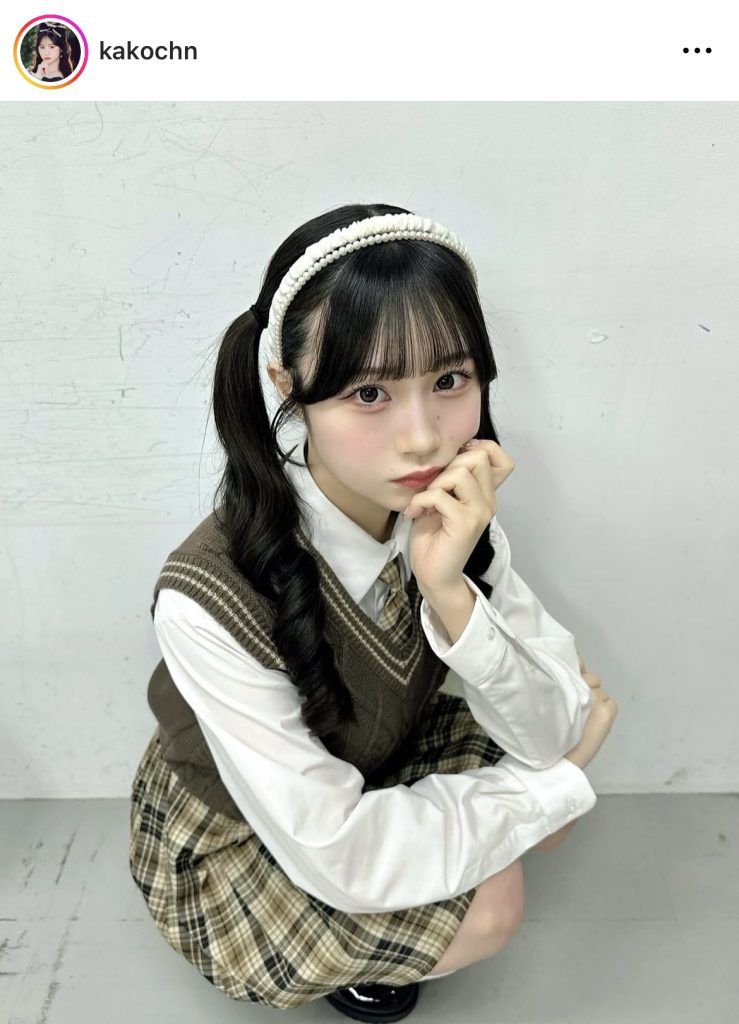 かわいらしい表情を見せるかこちゃん