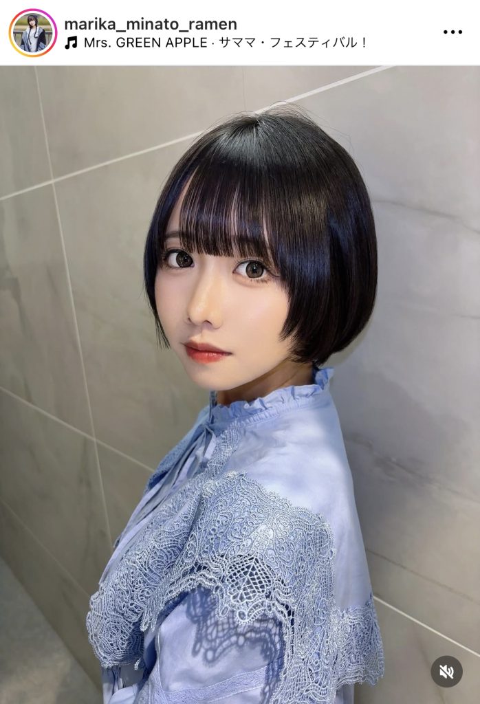 縮毛後のボブがとてもキュート!