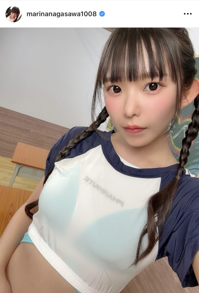 キュートな三つ編みの長澤茉里奈