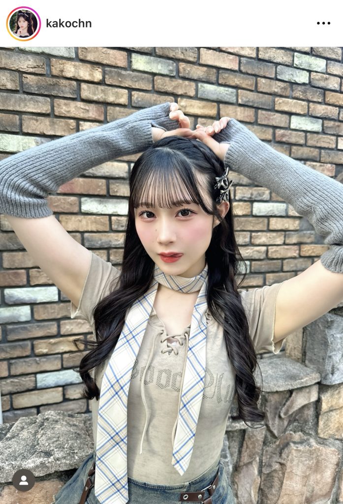 かわいらしい衣装での1枚