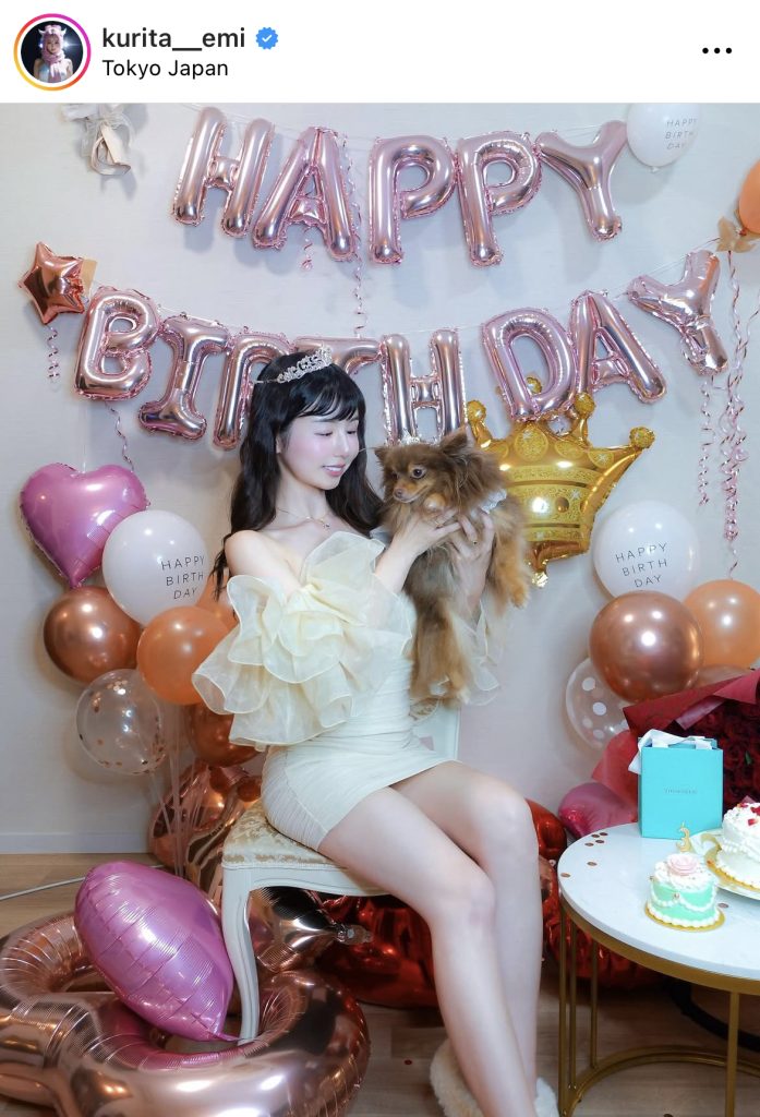 愛犬のツーショットで笑顔に