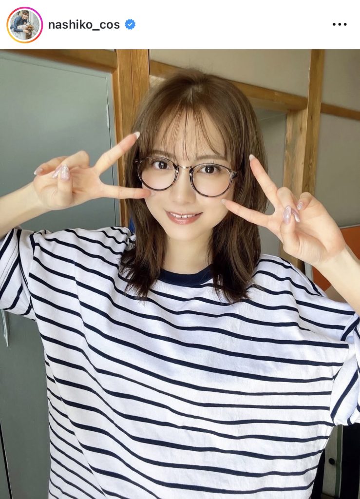 かわいらしいメガネっ子カット