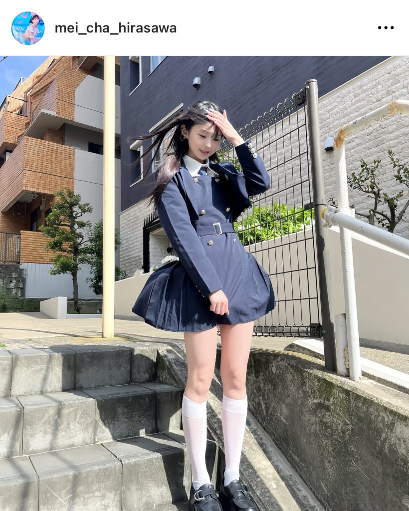 太陽の下のめいちゃもとてもかわいい