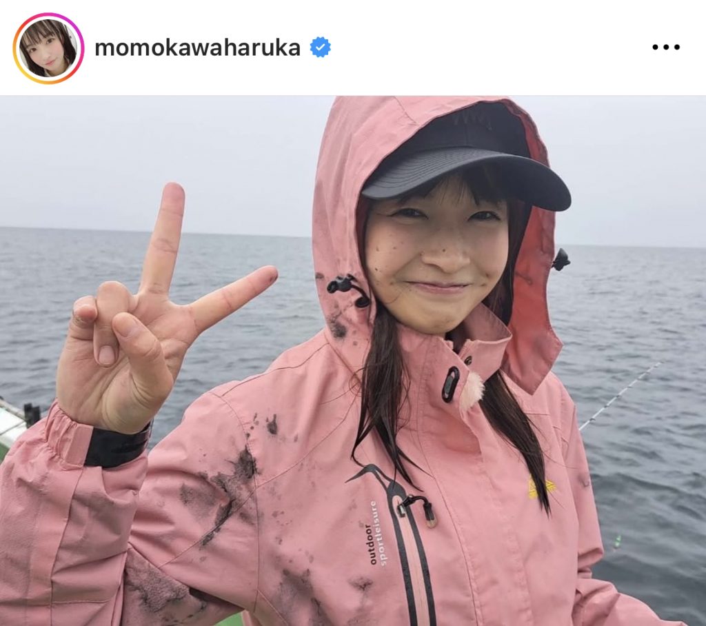 海釣りで笑顔満開のももはる