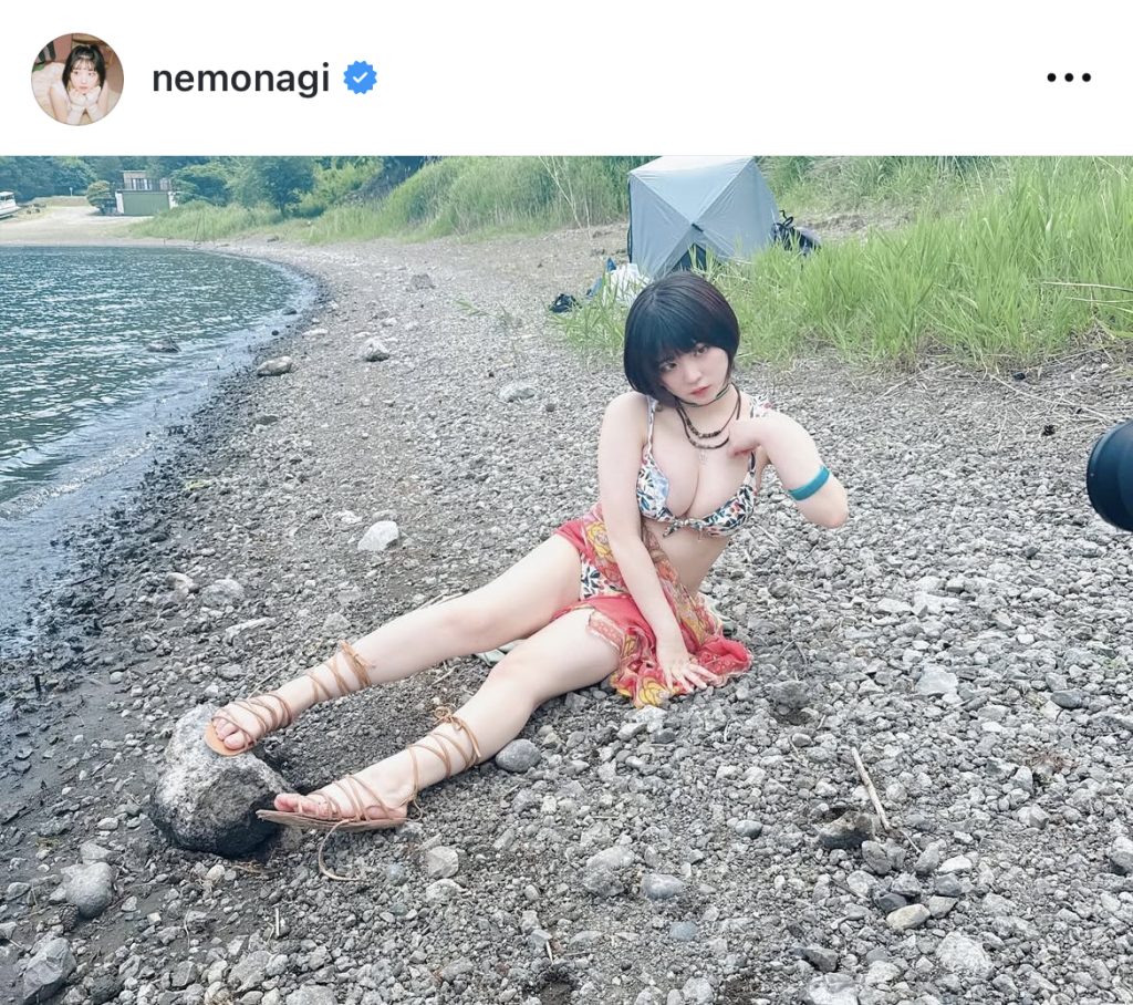 グラビア撮影での1コマ