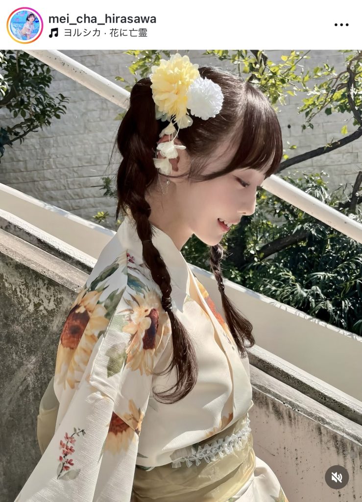 横顔も美しい平澤芽衣