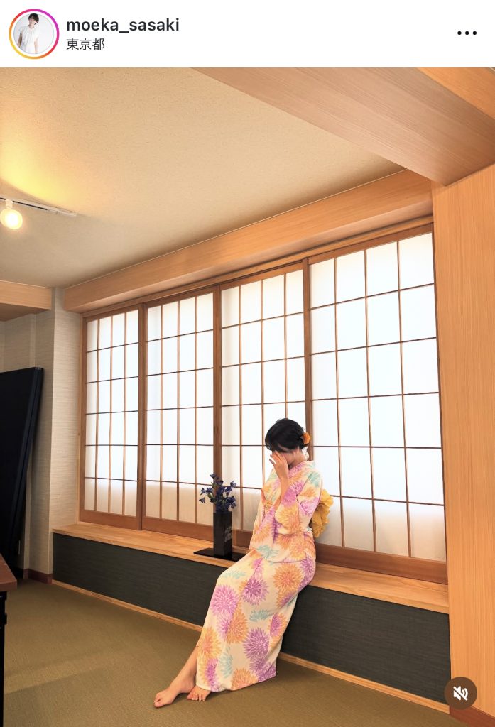 浴衣姿がとても涼しげ