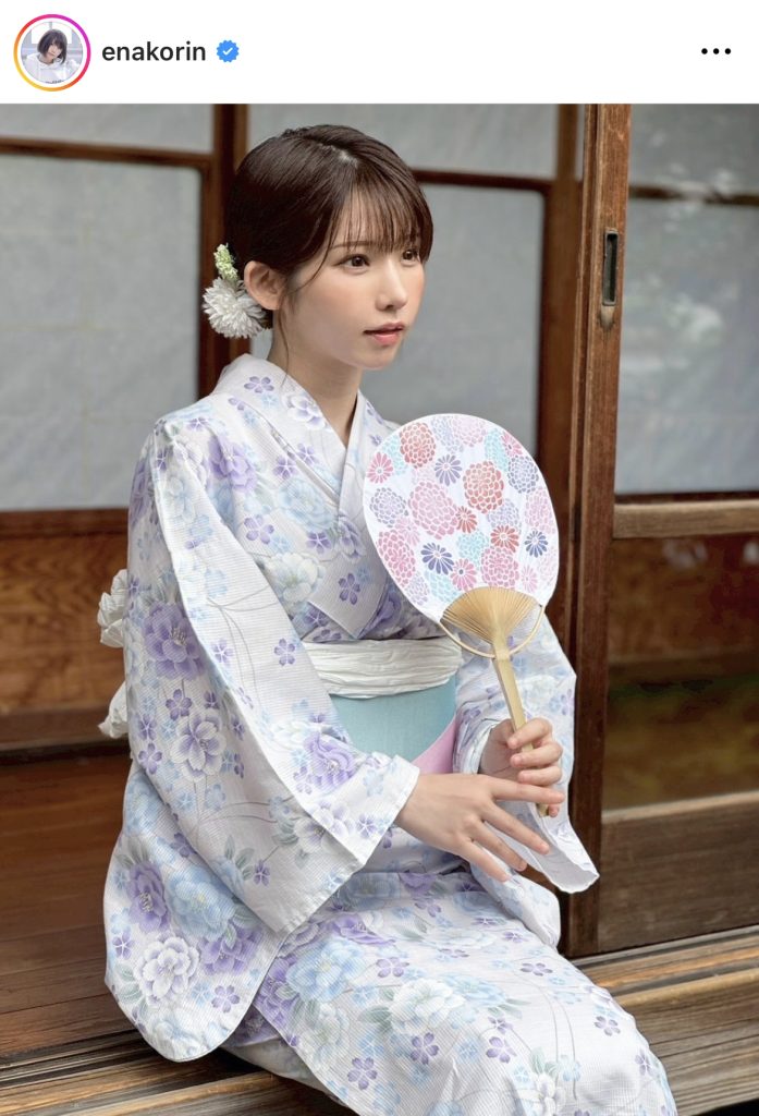 涼しげな浴衣姿