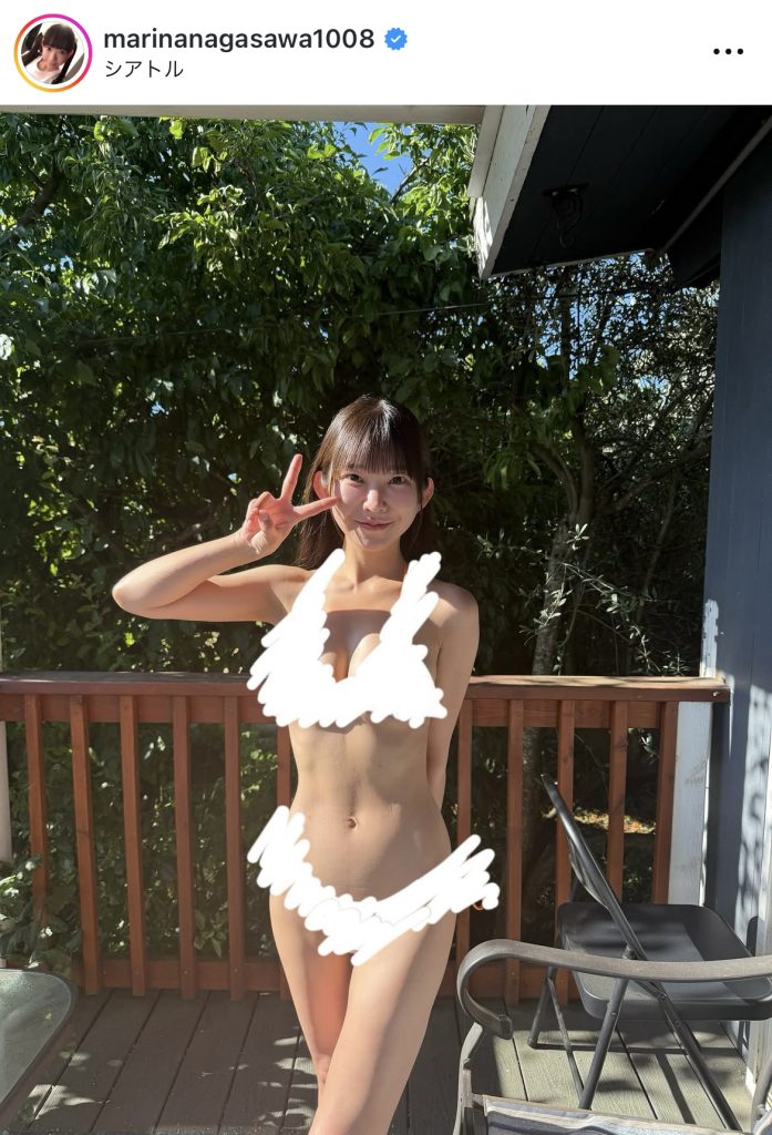 解禁前ということで水着は隠されているが、それでも隠し切れないセクシーさ