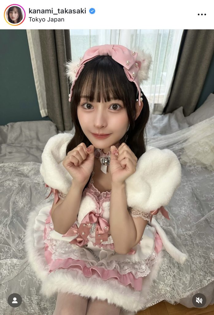 かわいらしい衣装での1コマ