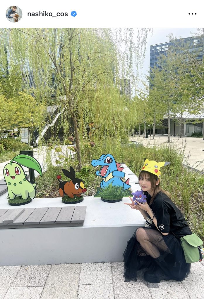 ポケモンたちと記念撮影