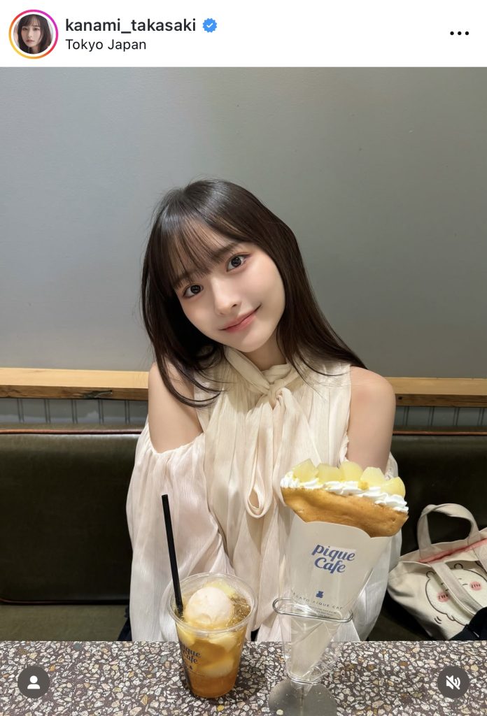 ジェラートピケカフェを訪れた高崎かなみ