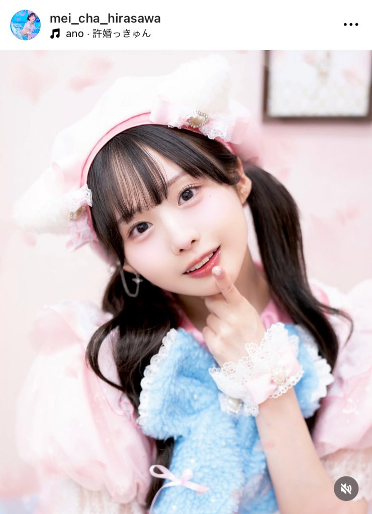 とてもキュートなライブ衣装でのめいちゃ