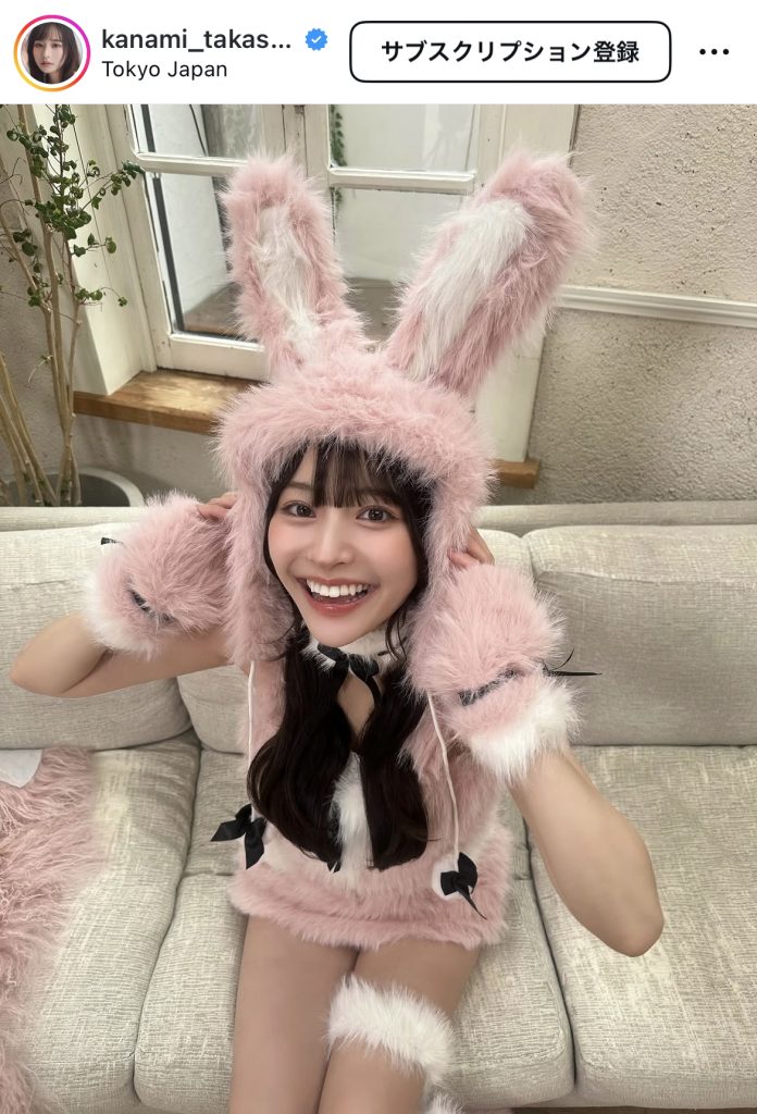 “無敵のグラドル”高崎かなみがキュートなウサギ姿を披露