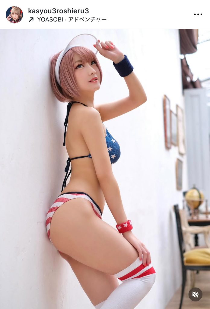 「2025年自分が選ぶ今年上半期の4枚」の1枚・星条旗柄のビキニ姿