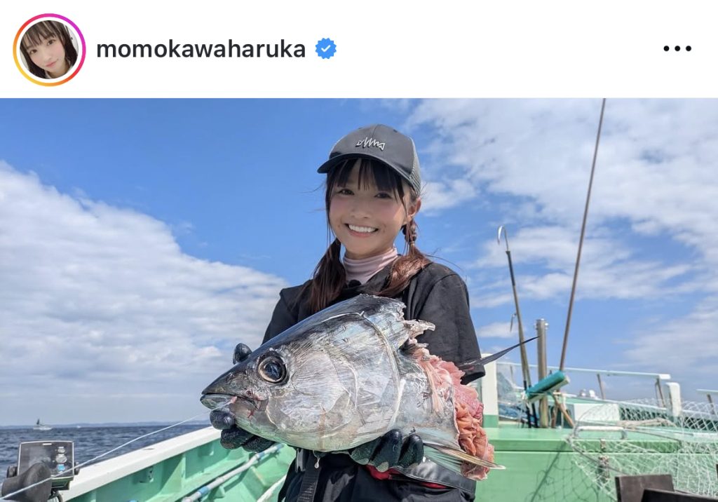 キハダ釣りに臨んだ百川晴香