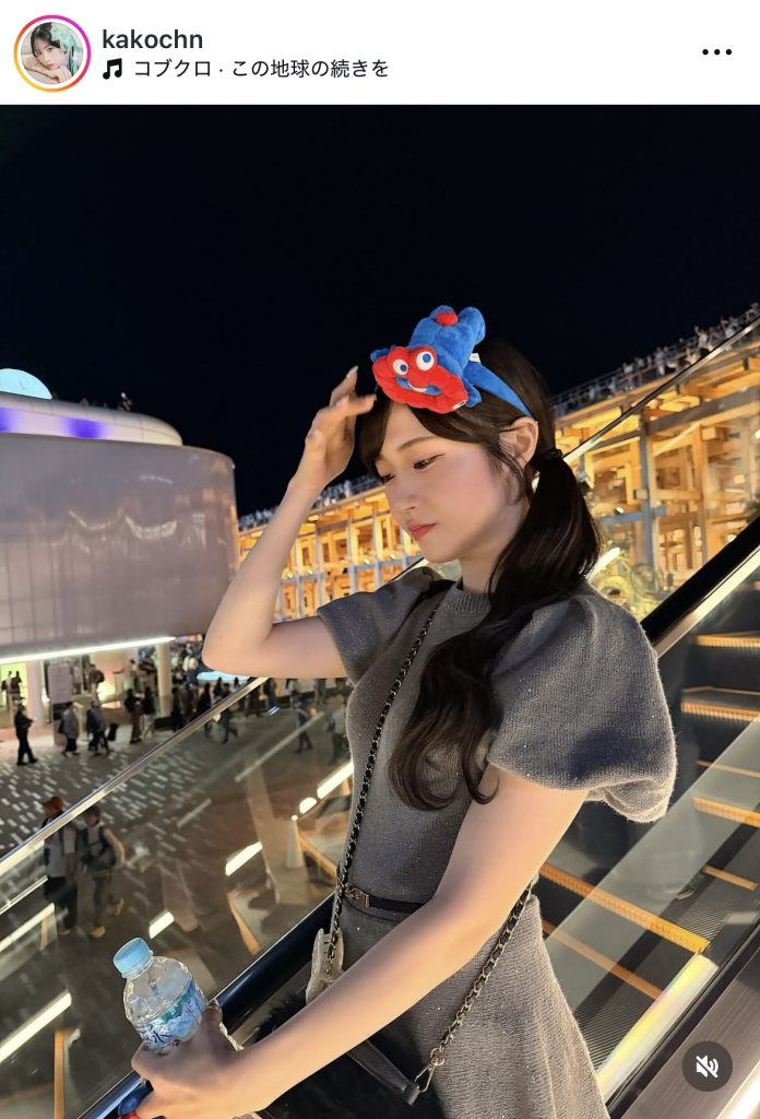 ideal pecoの“かこちゃん(かこﾁｬﾝ)”こと菅谷夏子が万博訪問時の画像を公開