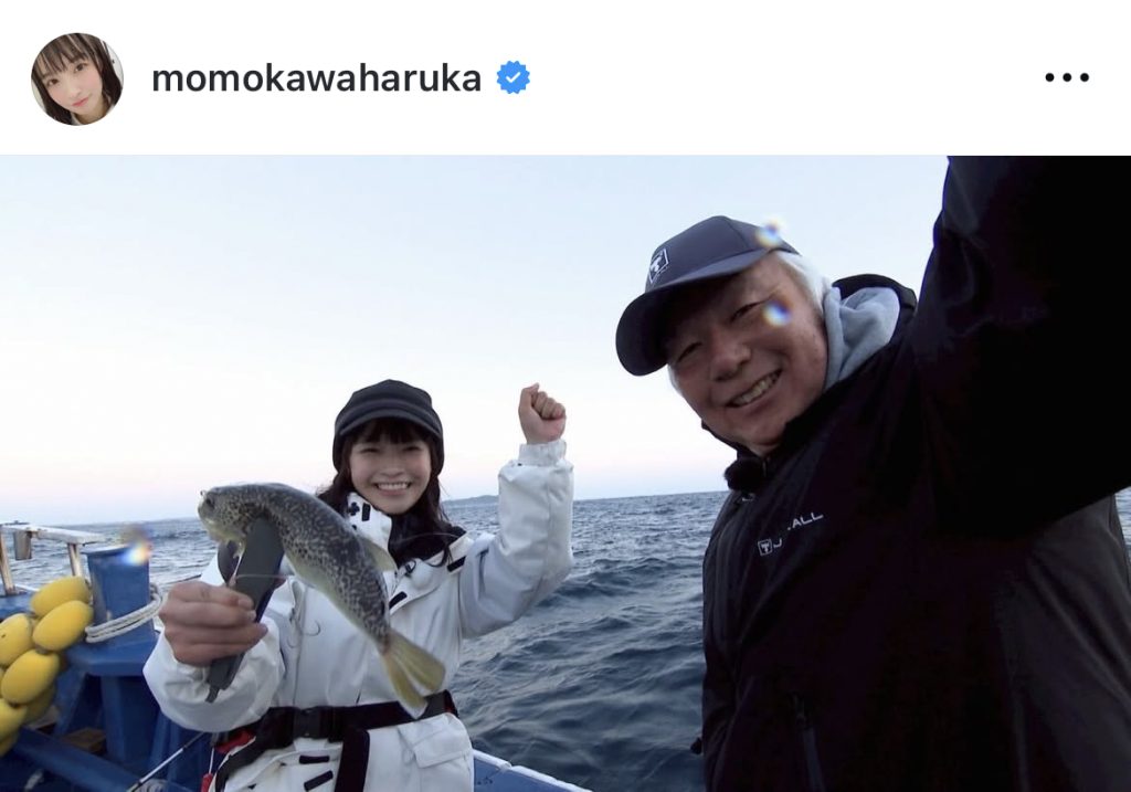 初めてのフグ釣りに挑んだ百川晴香