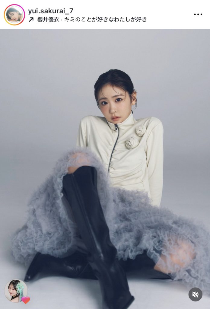 雑誌「Ray」での撮影に臨んだ櫻井優衣