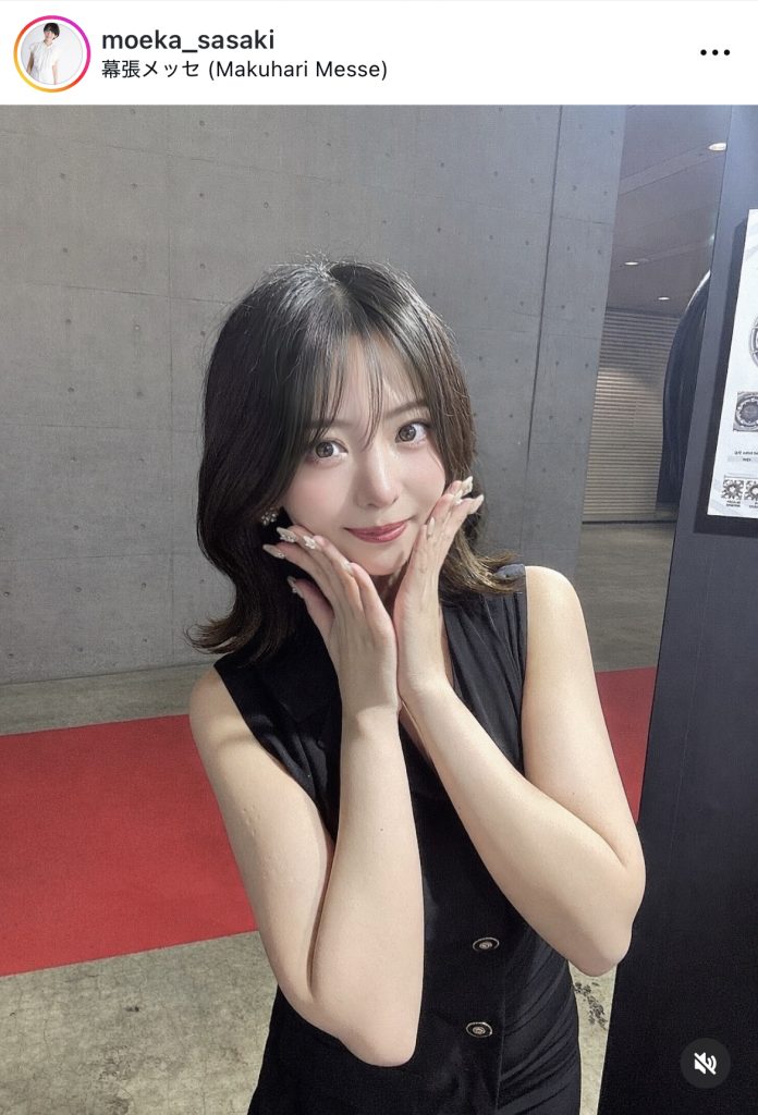 佐々木萌香の大人っぽいカット