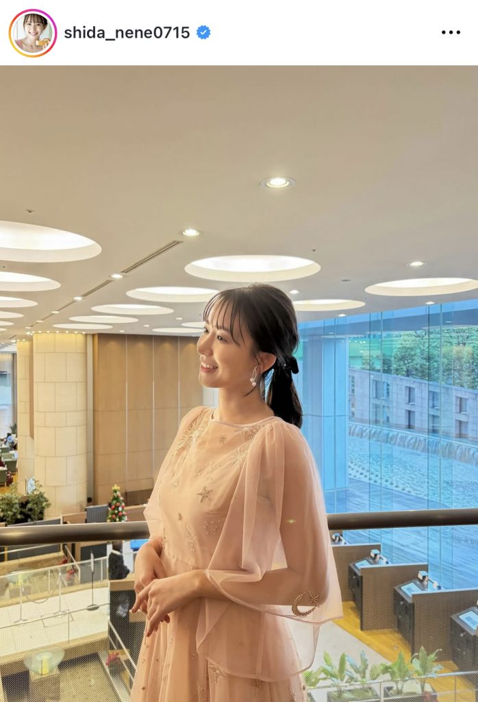 2025年最後の「RISE」を観戦した際のドレス姿