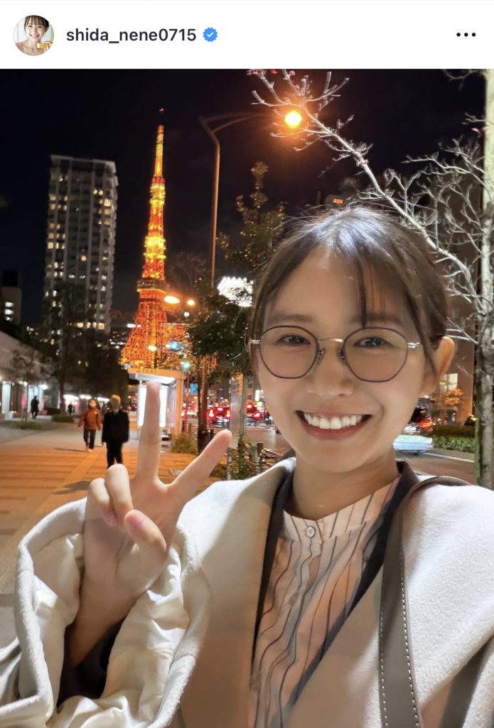 メガネを掛けた1コマ