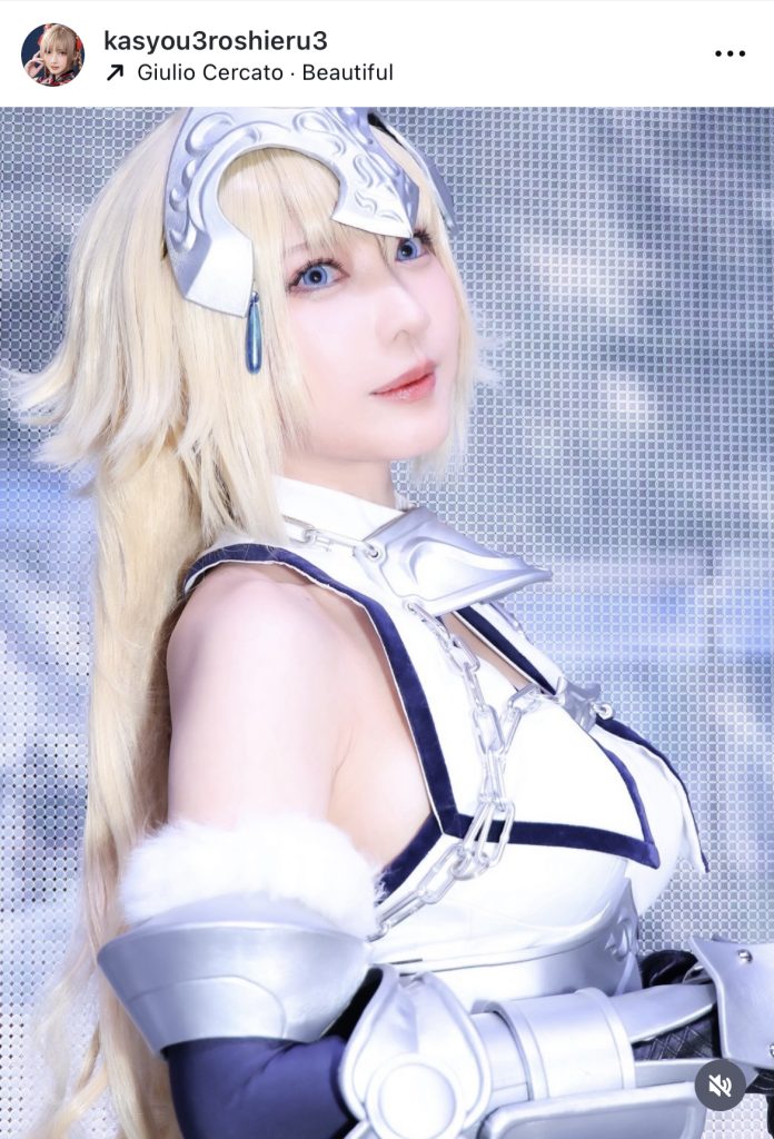 火将ロシエルがジャンヌダルクのコスプレ姿を披露