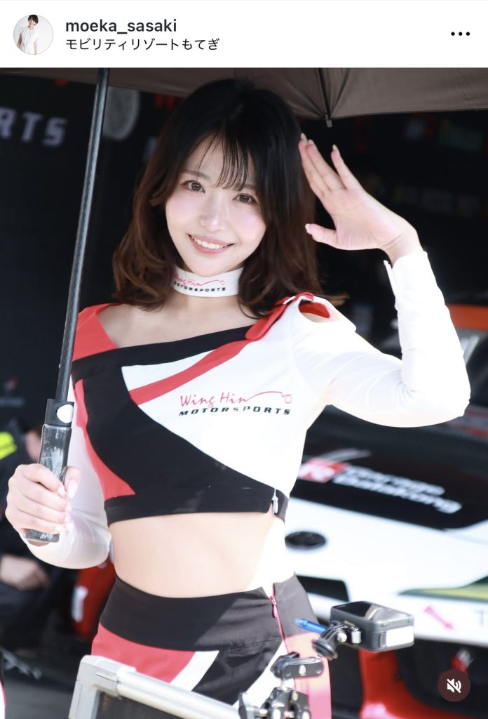 「スーパー耐久 Rd.1 もてぎ」に登場した佐々木萌香