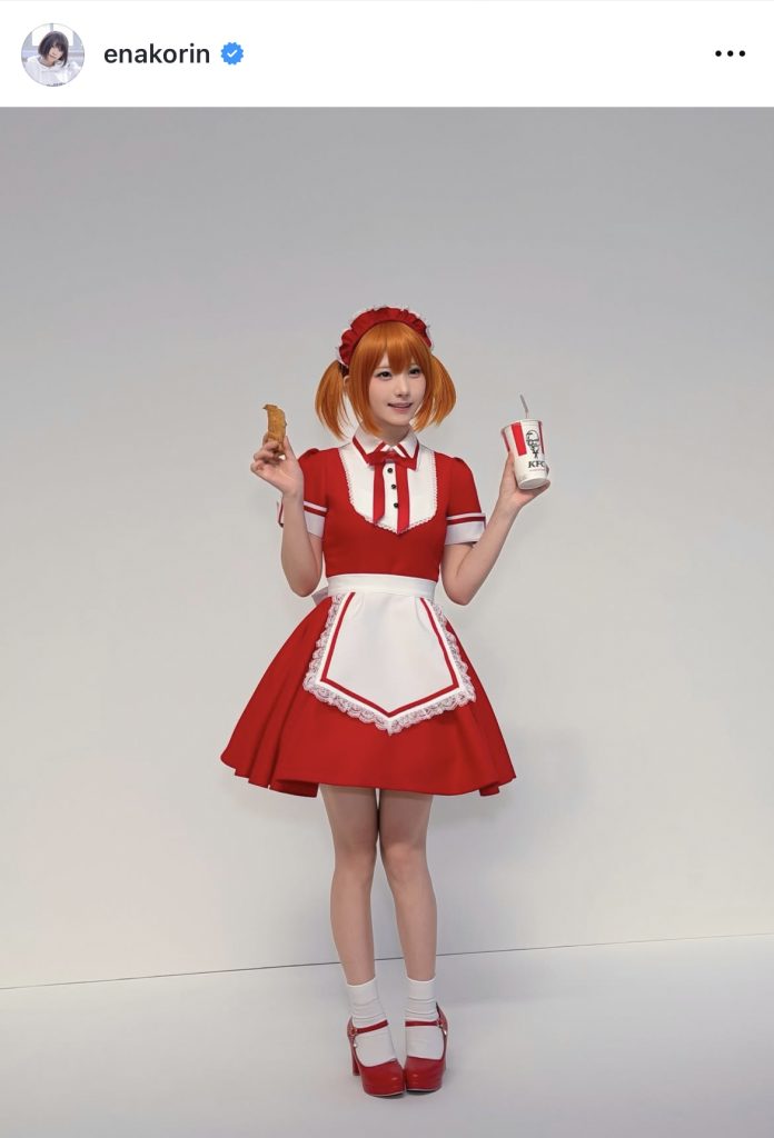 えなこがケンタッキーフライドチキン「サクッとケンタ」のアンバサダーに就任