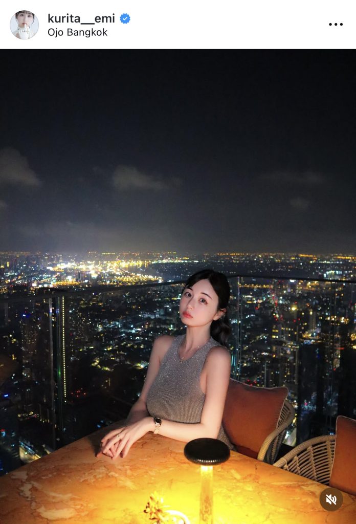 くりえみもタイ・バンコクの夜景も美しい1枚