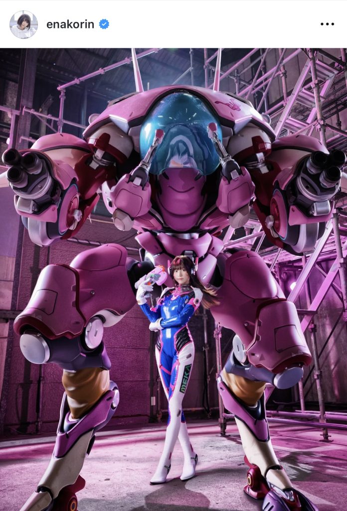 ゲーム「オーバーウォッチ」のコスプレ姿を披露
