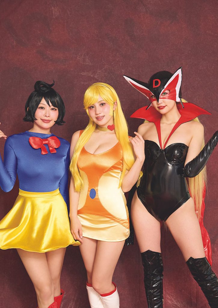 『週刊プレイボーイ19＆20号』に登場している成瀬いな＆花咲楓香＆波崎天結