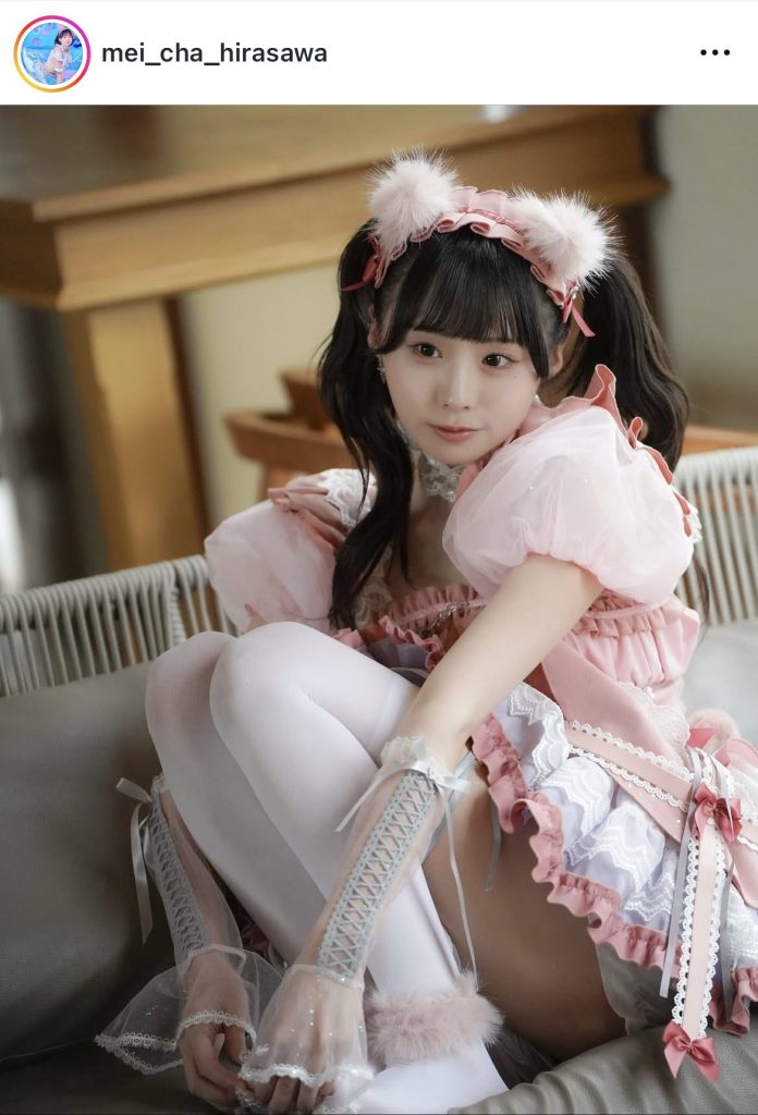 ピンクの衣装もとても似合うめいちゃ