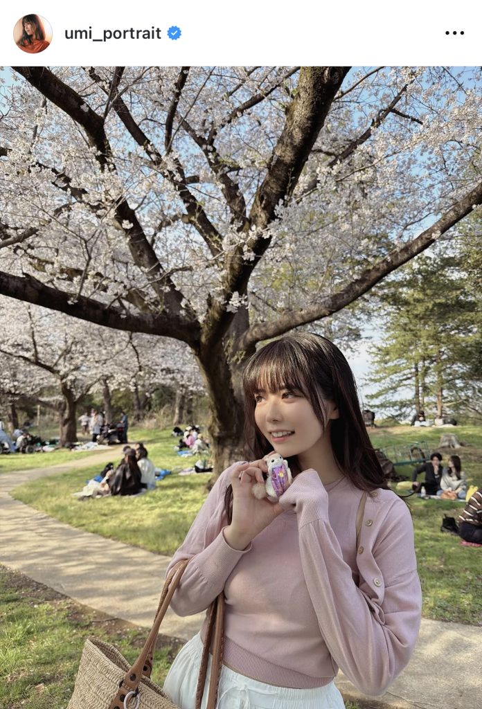 春の装いでお花見へ