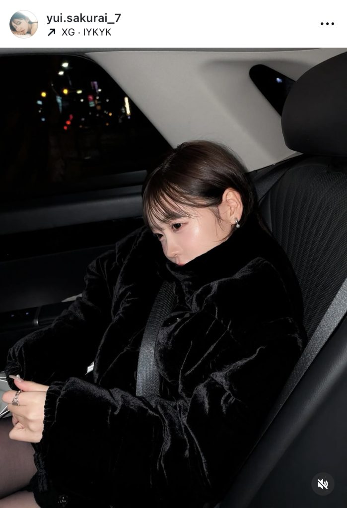 FRUITS ZIPPER・櫻井優衣が移動中の様子を公開