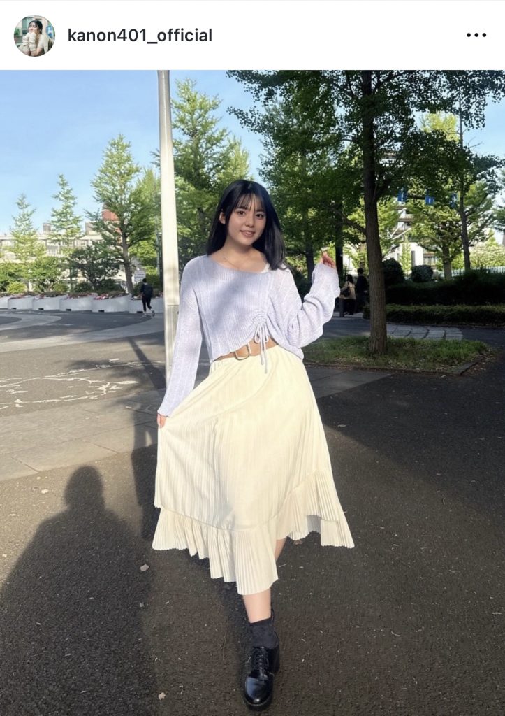 ロングスカートも良く似合う