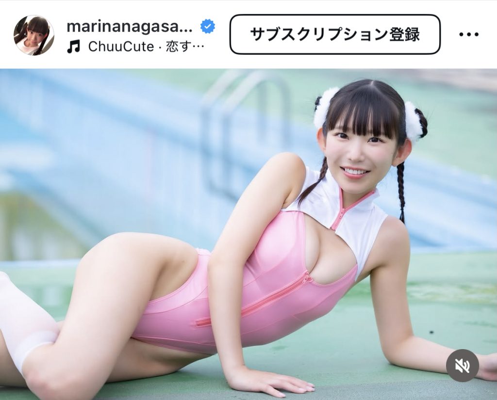 プール撮影会での1コマ