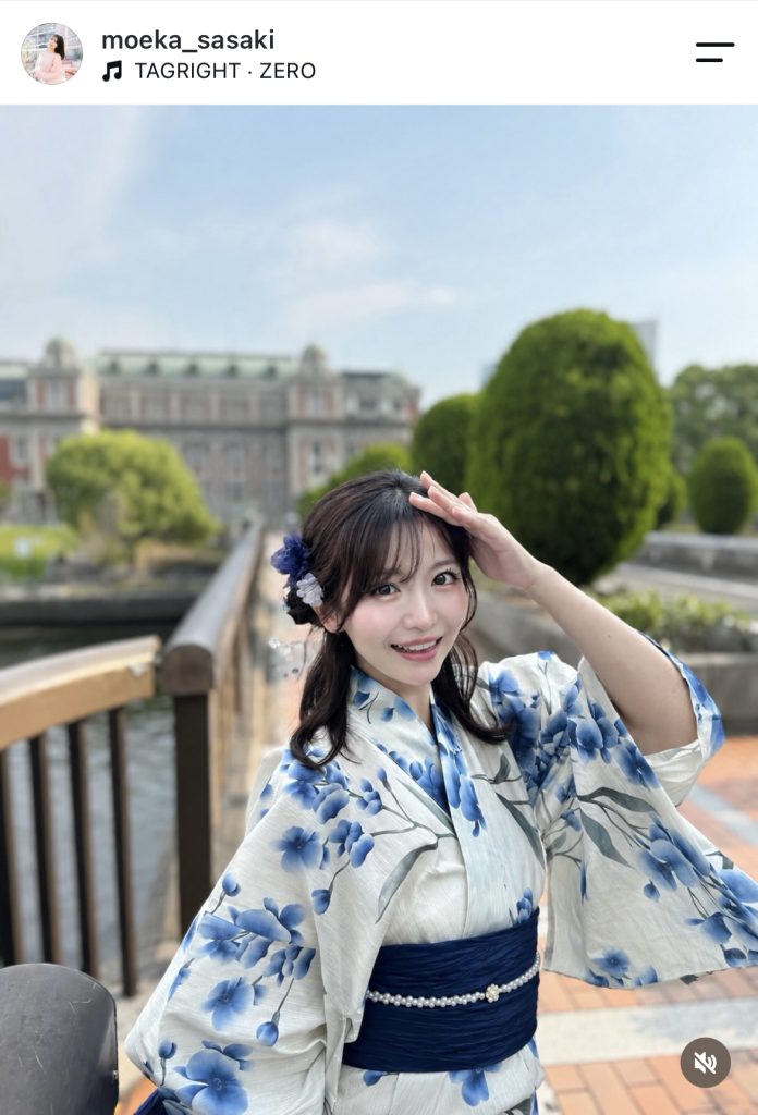 「今年初ゆかた」で爽やかな笑顔を見せる