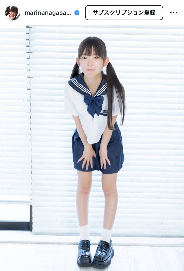 天使過ぎるセーラー服姿