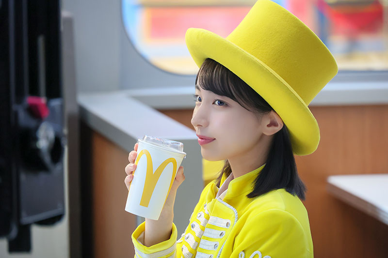 日向坂46・大野愛実が出演する日本マクドナルド株式会社の新TVCM「トク二ナルド『Ms.トクニナルド登場』篇」メイキングより