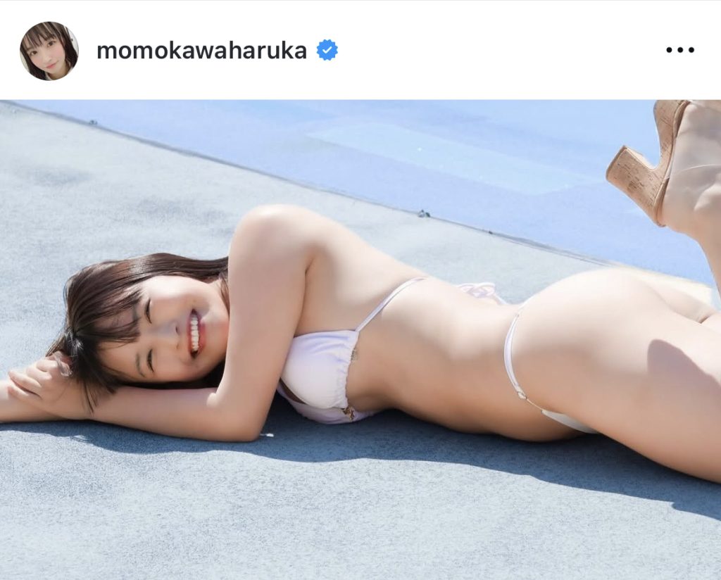 撮影会でニッコニコのももはる