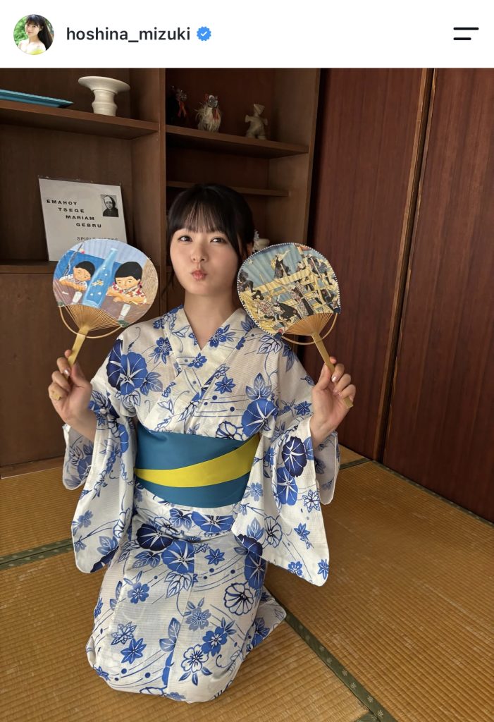 浴衣姿で見せる笑顔がカワイ過ぎる…
