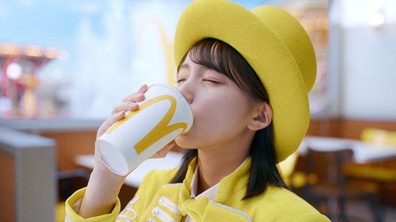 日向坂46・大野愛実が出演する日本マクドナルド株式会社の新TVCM「トク二ナルド『Ms.トクニナルド登場』篇」メイキングより